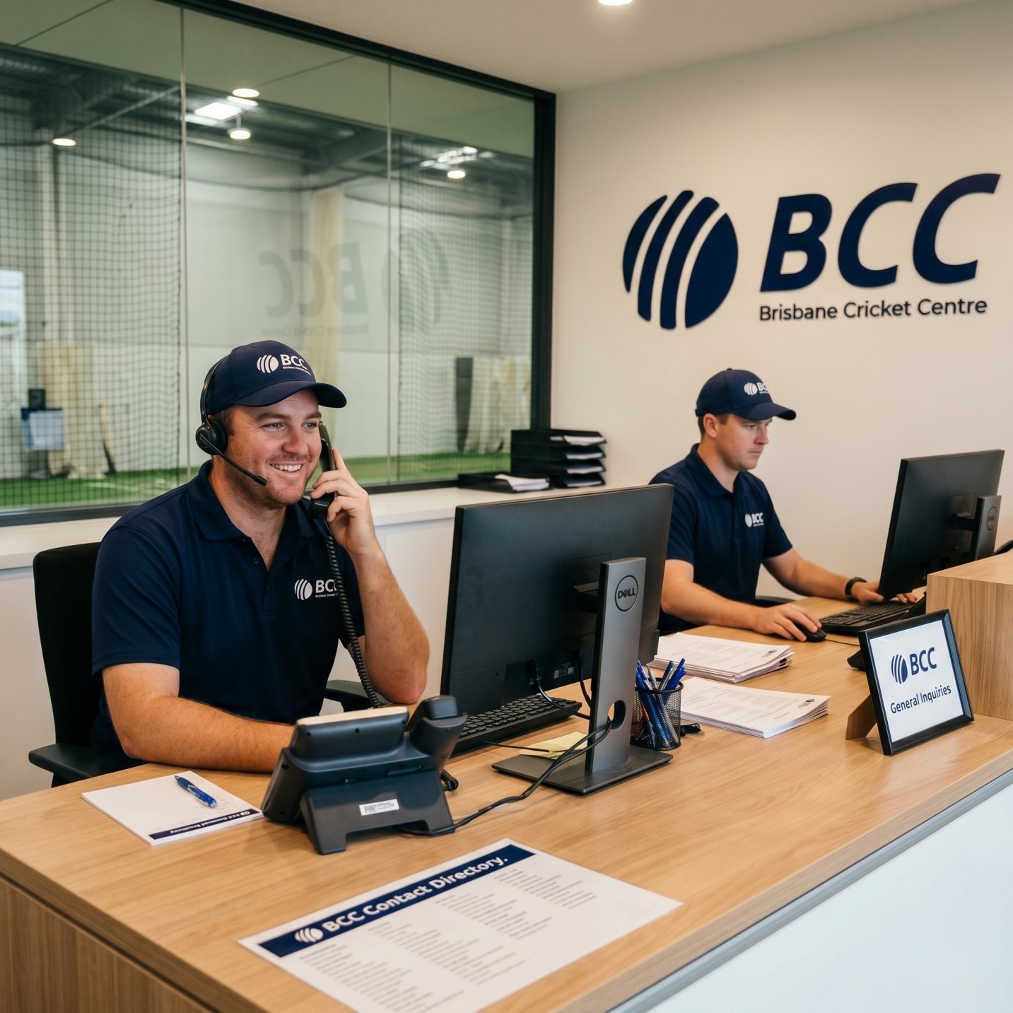 BCC reception staff ready to help